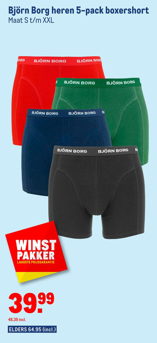 Björn borg aanbieding bij Etos