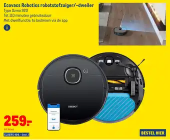 Makro Ecovacs Robotics robotstofzuiger/-dweiler aanbieding