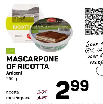 Ekoplaza Arrigoni Mascarpone Of Ricotta aanbieding