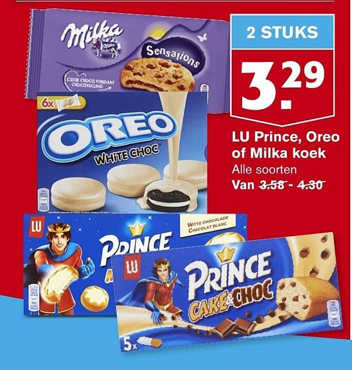 Lu Prince Oreo Of Milka Koek Aanbieding Bij Hoogvliet