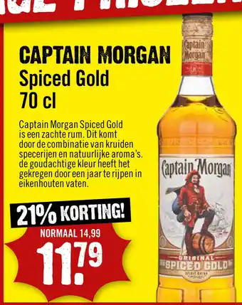 Dirck 3 CAPTAIN MORGAN Spiced Gold aanbieding