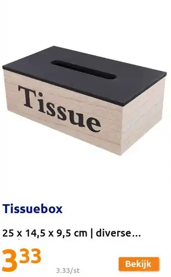 Action Tissuebox aanbieding