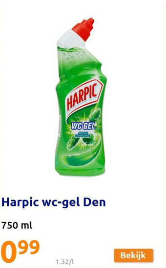 Action Harpic wc-gel Den aanbieding