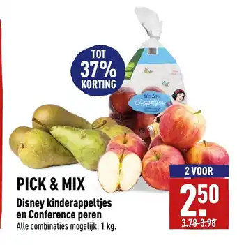 ALDI Disney kinderappeltjes en conference peren aanbieding