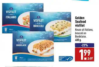 ALDI Golden seafood visfilet 400g aanbieding