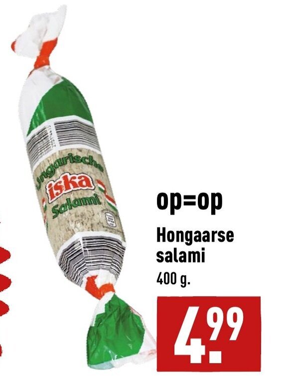 Hongaarse salami 400g aanbieding bij ALDI