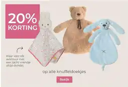 Prenatal op alle knuffeldoekjes aanbieding