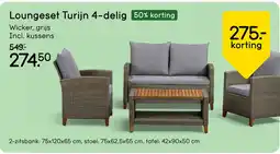 Leen Bakker Bekijk loungeset Turijn[link] aanbieding