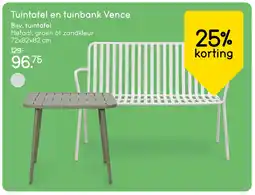 Leen Bakker Bekijk tuintafel en tuinbank Vence[link] aanbieding