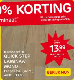 Praxis Quick-Step Laminaat Mono aanbieding