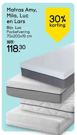 Leen Bakker Bekijk Matras Amy, Mila, Luc en Lars [link] aanbieding