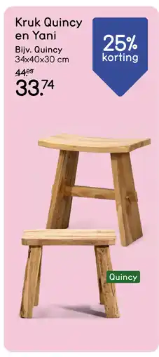 Leen Bakker Bekijk Kruk Quincy en Yani [link] aanbieding
