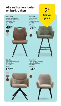 Leen Bakker Bekijk Alle eetkamer-, tuinstoelen en barkrukken [link] aanbieding