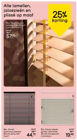 Leen Bakker Bekijk Alle lamellen, jaloezieën en plissé op maat [link] aanbieding