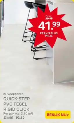 Praxis Quick Step PVC Tegel Rigid Click aanbieding
