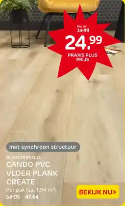 Praxis Cando PVC Vloer Plank Create aanbieding