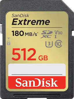 Bol.com SANDISK SDXC Extreme 512GB 180/130mb/s V30 - SDA - Rescue aanbieding