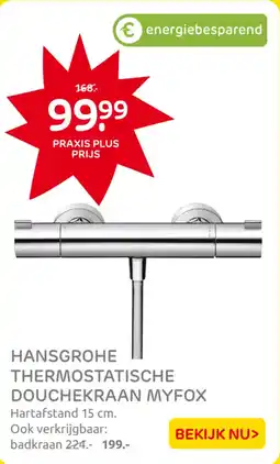 Praxis Hansgrohe Thermostatische Douchekraan Myfox aanbieding