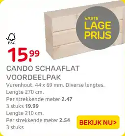 Praxis Cando Schaaflat Voordeelpak aanbieding
