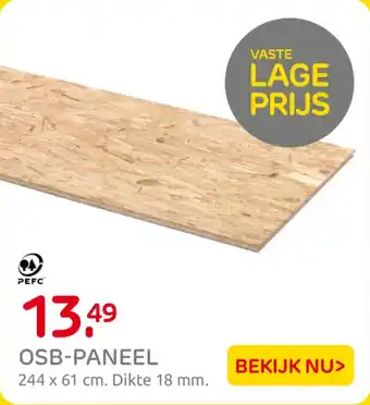 Praxis OSB Paneel aanbieding