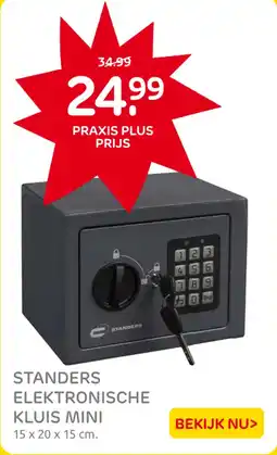 Praxis Standers Elektronische Kluis Mini aanbieding