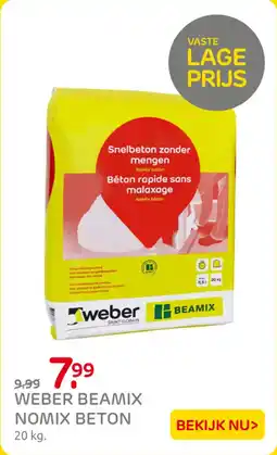 Praxis Weber Beamix Nomix Beton aanbieding