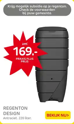 Praxis Regenton Design aanbieding