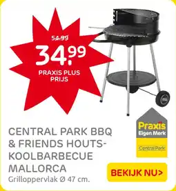 Praxis Central Park BBQ & Ffriends Houtskoolbarbecue Mallorca aanbieding