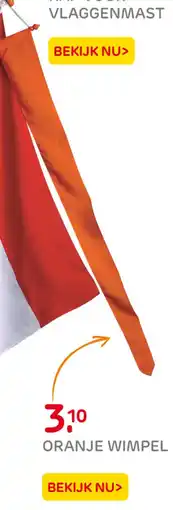 Praxis Oranje Wimpel aanbieding
