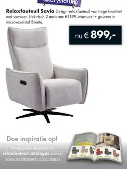 Woonsquare Relaxfauteuil Savio aanbieding