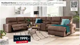 Woonsquare Hoekbank Denver aanbieding