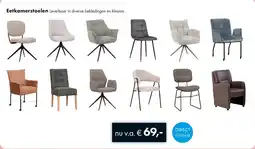 Woonsquare Eetkamerstoelen aanbieding