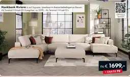 Woonsquare Hoekbank Riviera aanbieding