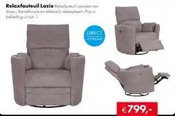 Woonsquare Relaxfauteuil Lazio aanbieding