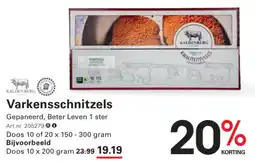 Sligro Varkensschnitzels aanbieding