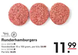Sligro Runderhamburgers aanbieding