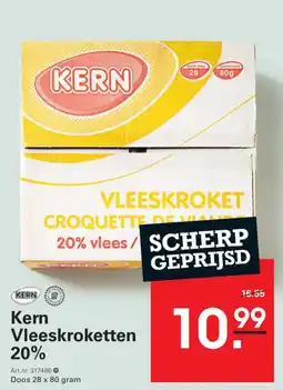 Sligro Kern Vleeskroketten 20% aanbieding