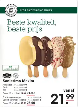Sligro Sanissimo Maxim aanbieding