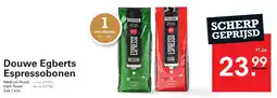 Sligro Douwe Egberts Espressobonen aanbieding