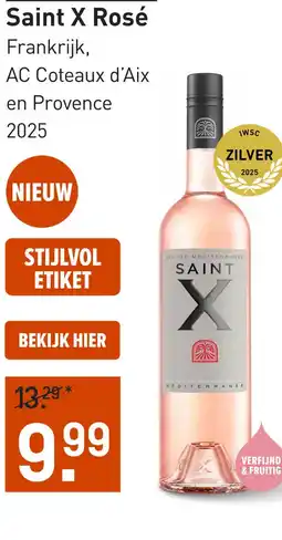 Gall & Gall Saint X Rosé 75CL aanbieding