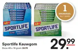 Sligro Sportlife Kauwgom aanbieding