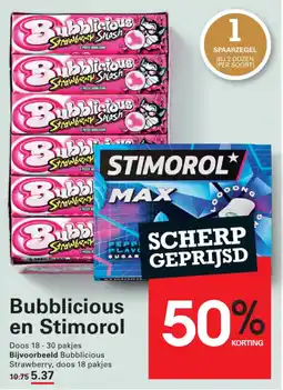 Sligro Bubblicious en Stimorol aanbieding