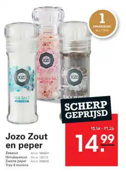 Sligro Jozo Zout en Peper aanbieding