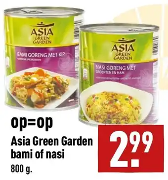 ALDI Asia Green Garden bami of nasi 800g aanbieding