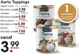 Sligro Aarts toppings aanbieding