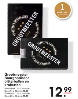 Sligro Grootmeester bourgondische bitterballen en kroketten aanbieding