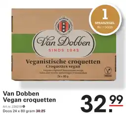 Sligro Van dobben vegan croquetten aanbieding