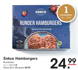 Sligro Enkco hamburgers aanbieding