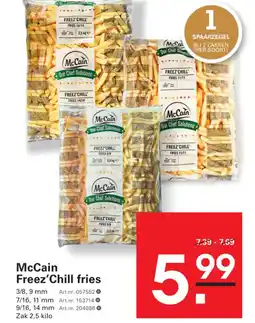 Sligro Mccain freez'chill fries aanbieding