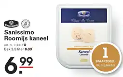 Sligro Sanissimo roomijs kaneel aanbieding